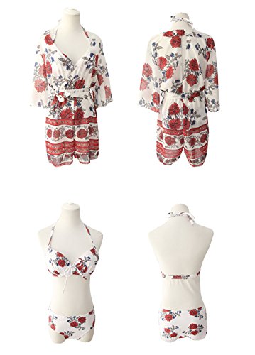 GSPYZ Traje de baño Traje de baño Bikini Mini Cofre se reunió Sexy de Tres Piezas de SPA pequeño Incienso Viento Dividido Traje de baño (Tamaño : XL)