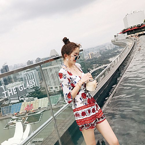 GSPYZ Traje de baño Traje de baño Bikini Mini Cofre se reunió Sexy de Tres Piezas de SPA pequeño Incienso Viento Dividido Traje de baño (Tamaño : XL)