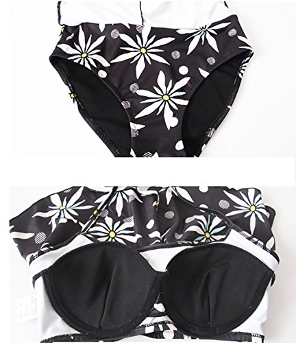 GSPYZ Traje de baño Traje de baño Chica Estudiante pequeño Incienso pequeño Cofre Reunir Hoja de Loto era Traje de baño Falda Delgada Sexy Traje de baño (Tamaño : Metro)
