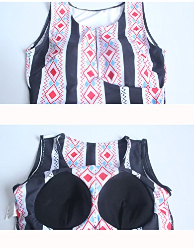 GSPYZ Traje de baño Traje de baño Femenino Dos Conjuntos de Estudiantes Conservadores divididos Fino Coreano pequeño Traje de baño de Viento Incienso Viento Caliente (Tamaño : Metro)