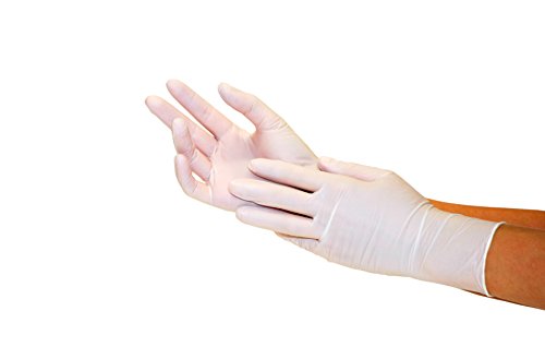 Guantes de nitrilo, 1000 pcs 10 cajas (M, Blanco), guantes de examen desechables, libres de látex, sin polvo, no estéril, limpieza guantes, sanitarios para la cocina, medico, tatuaje, manejo de alimen