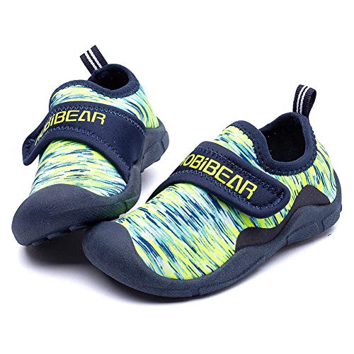 GUBANRUN Zapatillas de Trail Running paraUnisex Niño niña(Vegetación Verde,25EU)