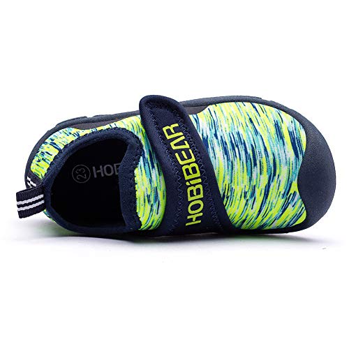 GUBANRUN Zapatillas de Trail Running paraUnisex Niño niña(Vegetación Verde,25EU)