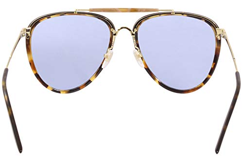 Gucci gafas de sol GG0672S 004 gafas de Hombre color Havana azul tamaño de la lente de 58 mm