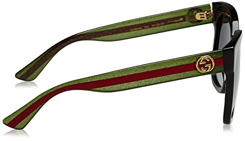 Gucci Sonnenbrille GG0034S-002-54 gafas de sol, Negro (Schwarz), 54.0 para Mujer
