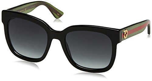 Gucci Sonnenbrille GG0034S-002-54 gafas de sol, Negro (Schwarz), 54.0 para Mujer