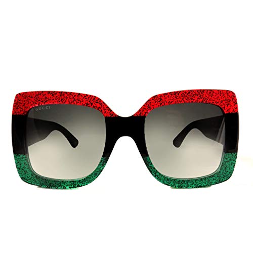 Gucci Sonnenbrille GG0083S-001-55 Gafas de sol, Multicolor (Mehrfarbig), 55.0 para Mujer