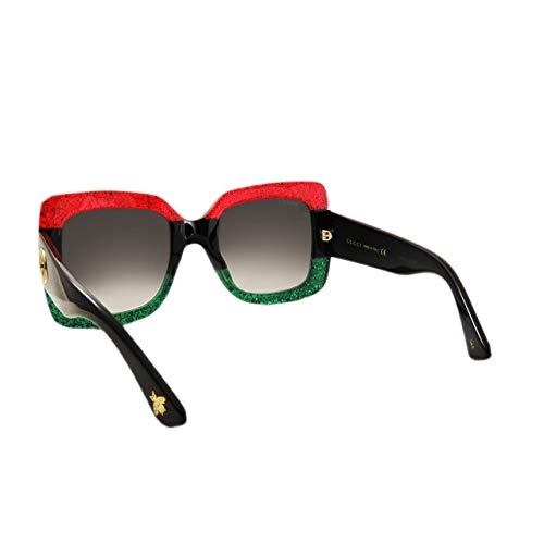 Gucci Sonnenbrille GG0083S-001-55 Gafas de sol, Multicolor (Mehrfarbig), 55.0 para Mujer