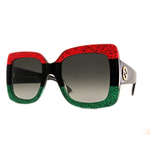 Gucci Sonnenbrille GG0083S-001-55 Gafas de sol, Multicolor (Mehrfarbig), 55.0 para Mujer