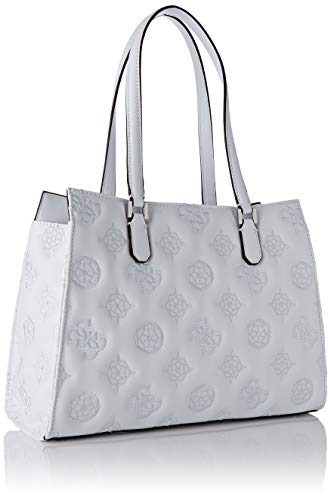 Guess Chic Society Carryall, bolso para Mujer, Bianco, Talla única