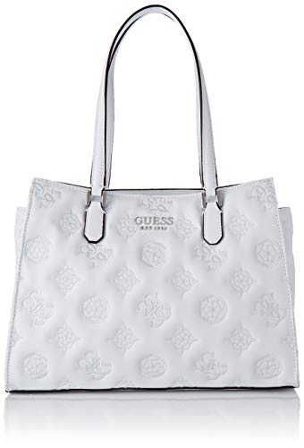 Guess Chic Society Carryall, bolso para Mujer, Bianco, Talla única