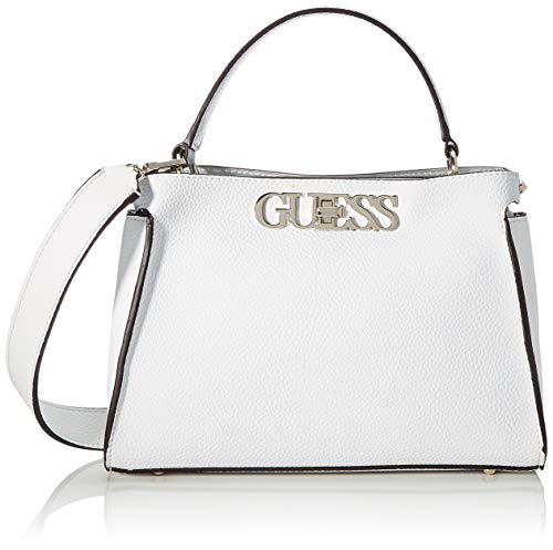 Guess HWVG7301050 Uptown Chic Turnlock Satchel, Mujer, Blanco, Talla Única