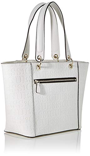 Guess Kamryn, Bolso tipo tote para Mujer, Blanco (White), 15x27x42 Centimeters (W x H x L)