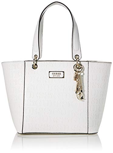 Guess Kamryn, Bolso tipo tote para Mujer, Blanco (White), 15x27x42 Centimeters (W x H x L)