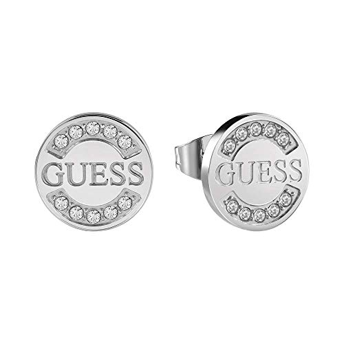 Guess Pendientes de botón Mujer chapado en plata - UBE28028
