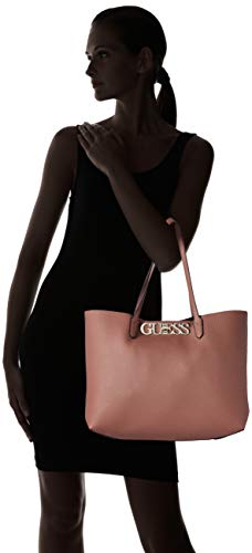 Guess Uptown Chic Barcelona Tote, Bolso Tipo Mujer, Marrón (Mocha), 13x29x42 Centimeters (W x H x L)