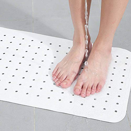 GUFKLL PVC Caucho Alfombra de baño,Antideslizante Alfombra de baño,con Ventosa Alfombra de bañera,FOR Cuarto de baño