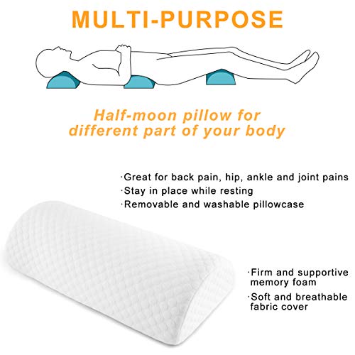 Guiffly Almohadas Rodillas - Almohada posicionador de piernas Alivio del Dolor, Contorno ortopédico Cojín para piernas, Espalda, Cuello, Cadera, lumbares, Dolores en Las articulaciones