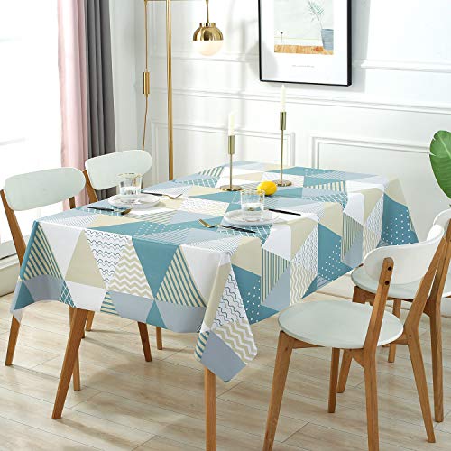 GuKKK Mantel Antimanchas 140x140 cm, PVC Mantel Cuadrado, Impermeable Lavable Manteles, Prueba de Aceite Manteles para Bodas Fiesta Buffet Navidad Cumpleaños Restaurante