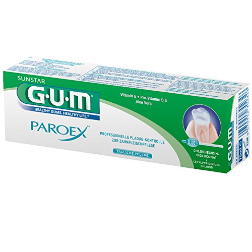 GUM Paroex Pasta de dientes 0,06% 75ml, Pack de 6 (6x 75ml)