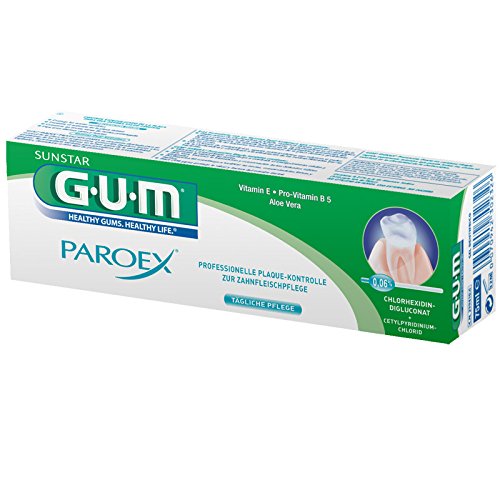 GUM Paroex Pasta de dientes 0,06% 75ml, Pack de 6 (6x 75ml)