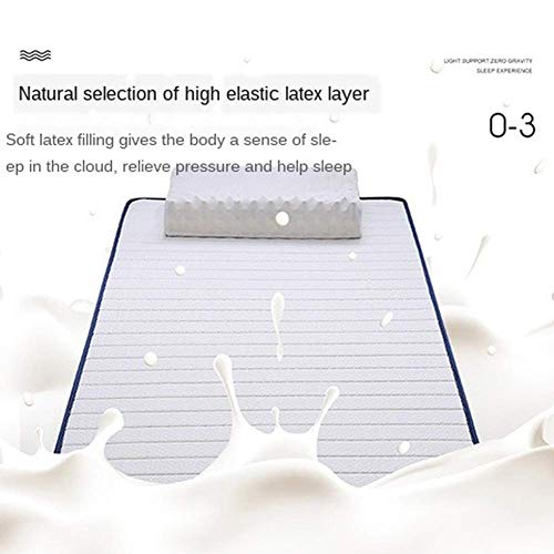 GuoEY Colchón de Espuma viscoelástica, diseño ventilado Topper Colchón de Espuma infundido en Gel con Funda extraíble y Lavable para Acampar, Cama de Invitados, Gris, 150 x 200 cm x 5 cm