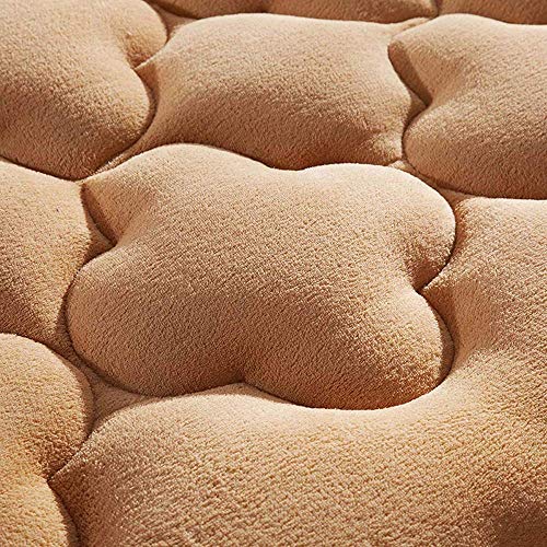 GuoEY Colchón Individual, colchón de Espuma viscoelástica, colchón Individual con Espuma viscoelástica y un colchón de muelles de Tejido elástico Micro Acolchado de Punto, Beige, 90x200 cm