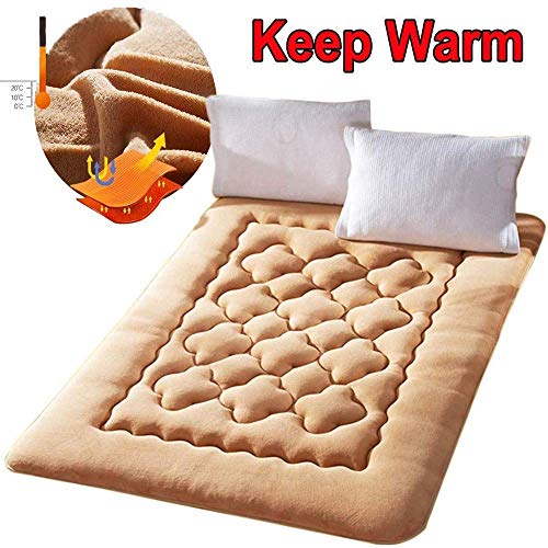 GuoEY Colchón Individual, colchón de Espuma viscoelástica, colchón Individual con Espuma viscoelástica y un colchón de muelles de Tejido elástico Micro Acolchado de Punto, Beige, 90x200 cm