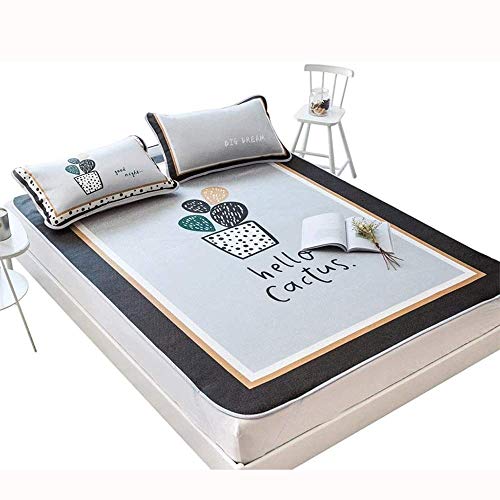 GuoEY Colchón Individual, colchón de muelles de Bolsillo de Espuma viscoelástica de Gel de 3 pies, colchones ortopédicos de 7 Zonas, Tejido de Punto Transpirable 3D, medianamente Firme, 2 m