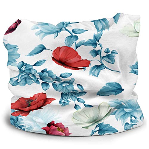 GuoJJ Girasoles Brotes de Granada Amapola Floral Versátil Multifunción Sombreros Cuello Polainas Pasamontañas Casco Liner Riding Cubierta Facial para niños al Aire Libre Protección UV