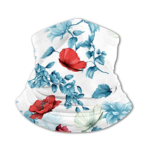 GuoJJ Girasoles Brotes de Granada Amapola Floral Versátil Multifunción Sombreros Cuello Polainas Pasamontañas Casco Liner Riding Cubierta Facial para niños al Aire Libre Protección UV