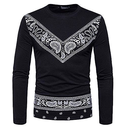 Gusspower Camiseta De Manga Corta Hombre Verano Que Imprimen Africana Étnico Estilo Camisetas O Cuello Pull-Over Manga Corta Moda Delgada Blusa Tops