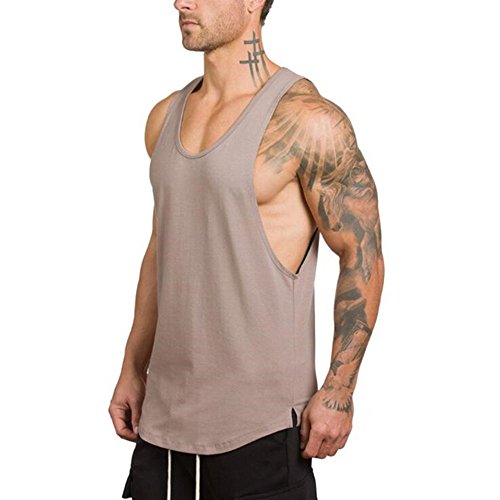 Gusspower Hombre Chaleco Sin Mangas Camisetas De Tirantes Deportivo Gimnasio Fitness Running Tops Camisetas Suelto para Hombre T-Shirts Código múltiple Multicolor
