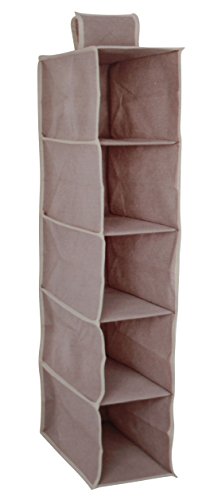 GUTE LINES Organizador del Armario del Aire, Estantes Armario, para la Ropa, Calcetines, Ropa Interior, Toallas, y Otros (H70 X 15 X 30 CM, Gris-Violeta)