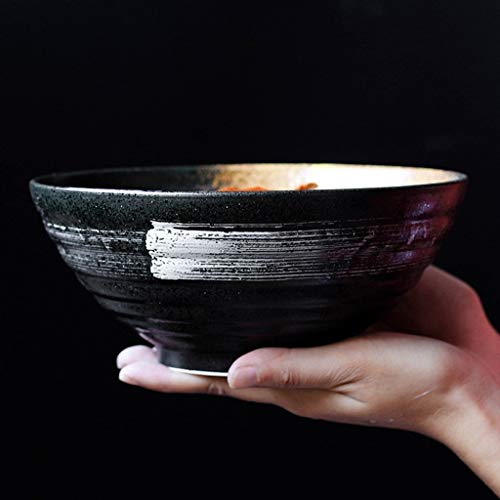 Gweat 7.5 Pulgadas Estilo Japonés Creativo Vintage Cerámica Ensalada Bowl Personalidad Ramen Profunda Sopa Bowl