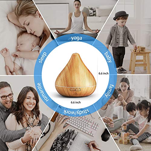 GX·Diffuser Humidificador Alexa Difusor de Aroma 300ml, Difusor Wifi Compatible con Google home y Echo,humidificador inteligente difusor aromaterapia para Bebé, Hogar, Oficina, SPA