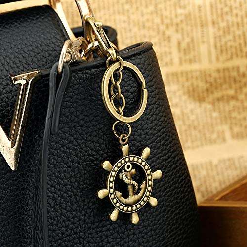 Gysad Vintage Llavero Regalo Creativo Bronce Metal Llaveros Llaveros Para Parejas (Despertador)