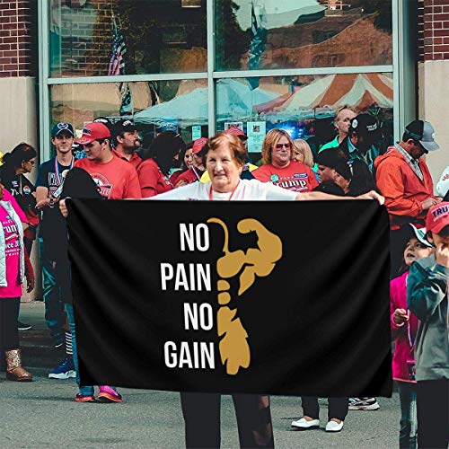 GYUB Freedom ISN 't Free 3x5 Foot American Us Polyester Flag - Color Vivo y Resistente a la decoloración UV - Encabezado de Lona