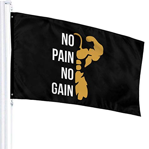 GYUB Freedom ISN 't Free 3x5 Foot American Us Polyester Flag - Color Vivo y Resistente a la decoloración UV - Encabezado de Lona