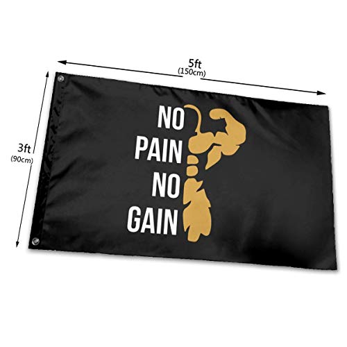 GYUB Freedom ISN 't Free 3x5 Foot American Us Polyester Flag - Color Vivo y Resistente a la decoloración UV - Encabezado de Lona