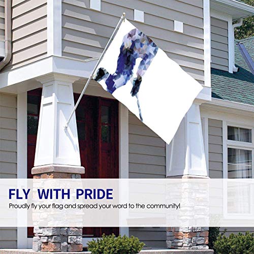 GYUB Hippie Classic Old Bus con Tabla de Surf Freedom Holiday Exotic Life Sketchy Art Flag Banderas de 3x5 pies con Arandelas de latón, Color Vibrante, Bandera para Exteriores al Aire Libre