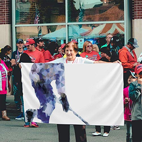 GYUB Hippie Classic Old Bus con Tabla de Surf Freedom Holiday Exotic Life Sketchy Art Flag Banderas de 3x5 pies con Arandelas de latón, Color Vibrante, Bandera para Exteriores al Aire Libre