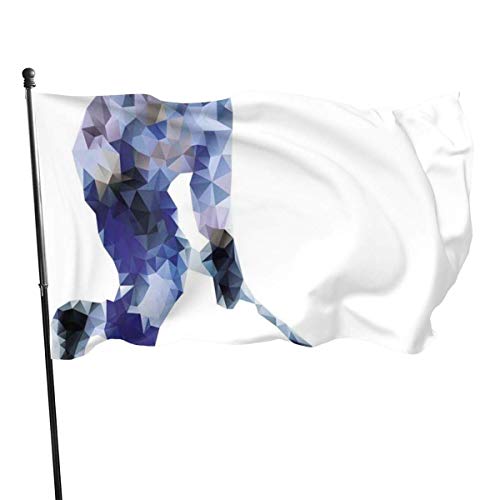 GYUB Hippie Classic Old Bus con Tabla de Surf Freedom Holiday Exotic Life Sketchy Art Flag Banderas de 3x5 pies con Arandelas de latón, Color Vibrante, Bandera para Exteriores al Aire Libre