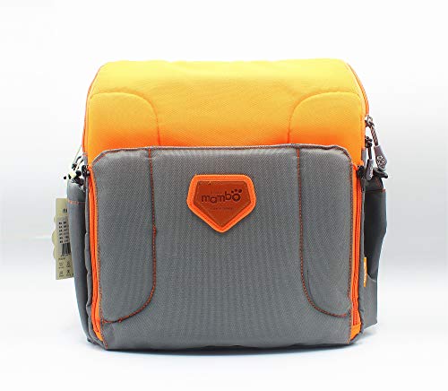 Haioo Asiento Alzador Elevador de Viaje Portátil para Bebé, 2 en 1 Trona Plegable + Bolso de Viaje para Bebé, Silla Elevadora Portátil para Bebés y Niños (Naranja)