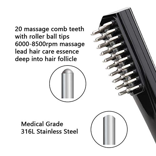Hair Care El Crecimiento del Pelo Peine láser eléctrico Masaje Peine a prevenir la pérdida de Cabello Re-Crecimiento Infrarrojos Vibrante Masaje Terapia Cepillo de Pelo