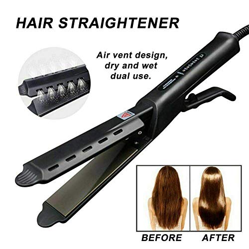 HAIRCURLER Plancha para Cabello Professional, Plancha De Pelo con Núcleo PTC y Cerámica De Turmalina para Alisar el Pelo Rapido 160℃-220℃ Calientan en 30s per para Todo Tipo de Cabello
