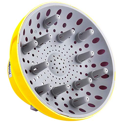 Hairizone difusor Universal para secadores de pelo con boquilla de diámetro 4,3-6,6 cm, para pelo rizado u ondulado, seca y gana el máximo volumen sin encrespamiento, Limón