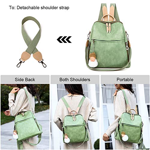 HALOVIE Bolsos Mochila Mujer Antirrobo Impermeable Bandolera Casual Monedero Cuero de PU Bolsa de Hombro Escuela Viaje Compras Señoras Bolsos de Mano Escolares Gran Capacidad Ligero Moda Regalo