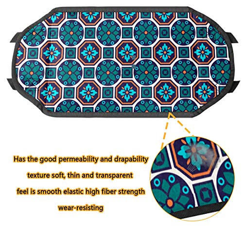 Hamaca de pie de avión de escritorio de pie hamaca de viaje reposapiés accesorios para el hogar descansa piernas Multicolor Talavera textura de viaje reposapiés