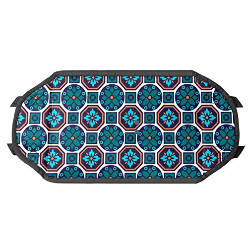 Hamaca de pie de avión de escritorio de pie hamaca de viaje reposapiés accesorios para el hogar descansa piernas Multicolor Talavera textura de viaje reposapiés